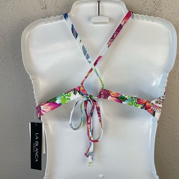 NWT La Blanca Floral Bikini Size 10 - Picture 2 of 2